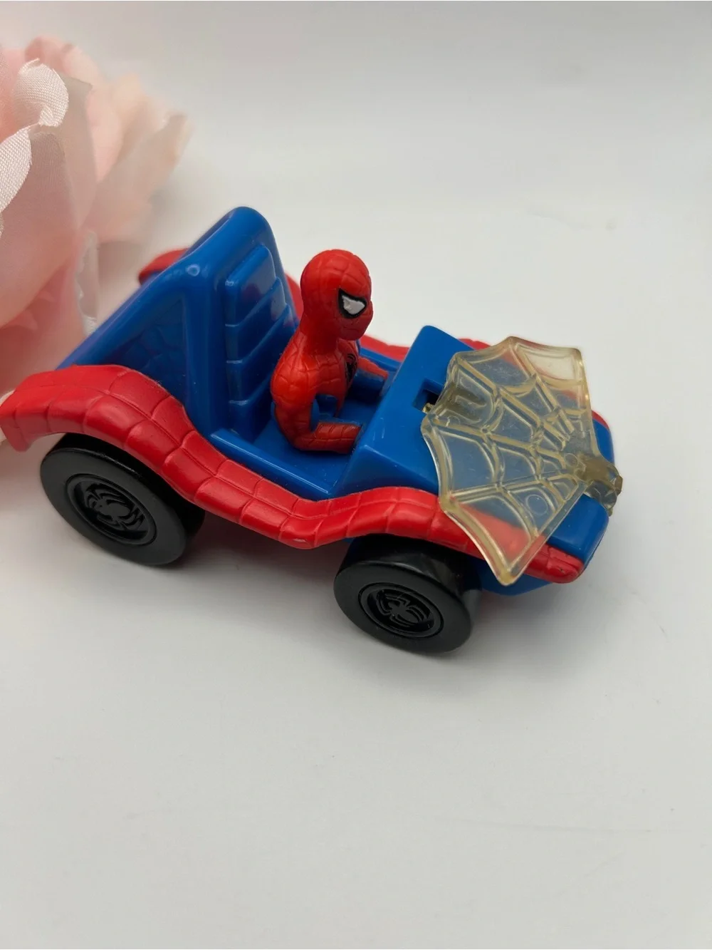 Vintage 1996 Spider-Man Marvel Toy Vehicle with Folding Web Shield